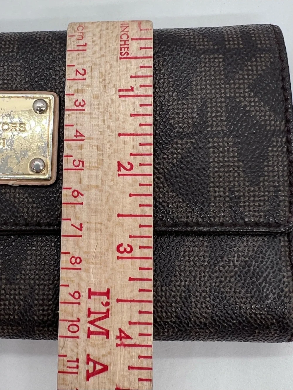 Michael Kors Jet Set Brown MK Logo Continental Wallet MSRP $128 Loved - Picture 14 of 16
